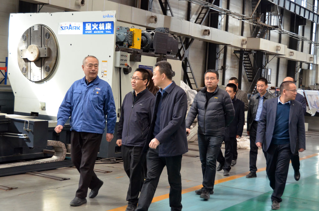 省委財經辦調研組到星火機床公司調研