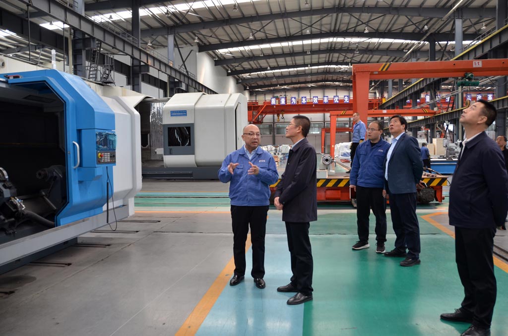 天水市科協(xié)領(lǐng)導(dǎo)來星火機(jī)床調(diào)研